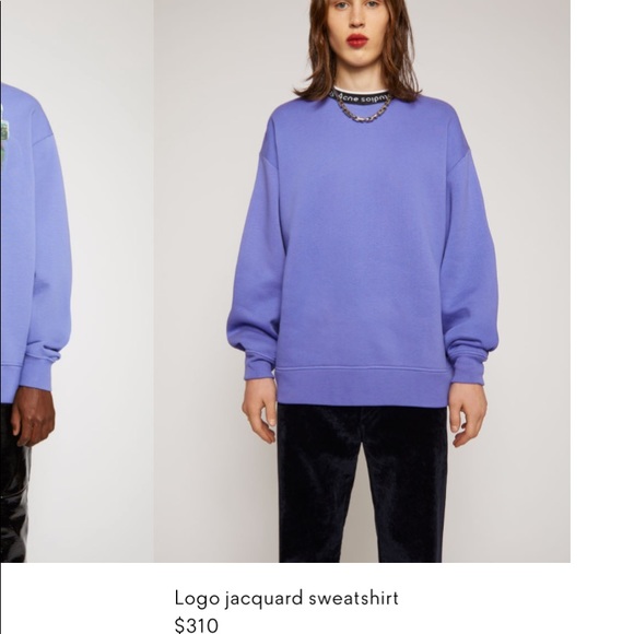 acne sweatshirt blue